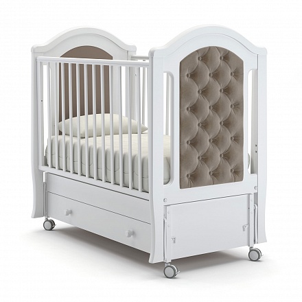 Детская кровать Nuovita Grazia swing продольный маятник, цвет - Bianco/Белый 